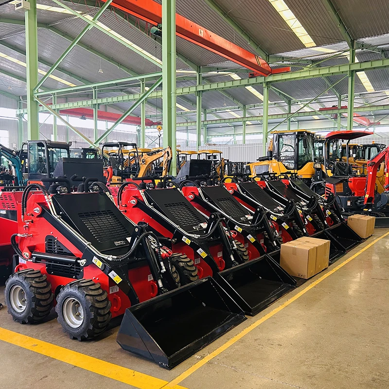 

China Mini Loader Manufacturer EURO 5 EPA Mini Skid Steer Loader 4WD Multifunctional Mini Wheel Loader Factory Customized Sale