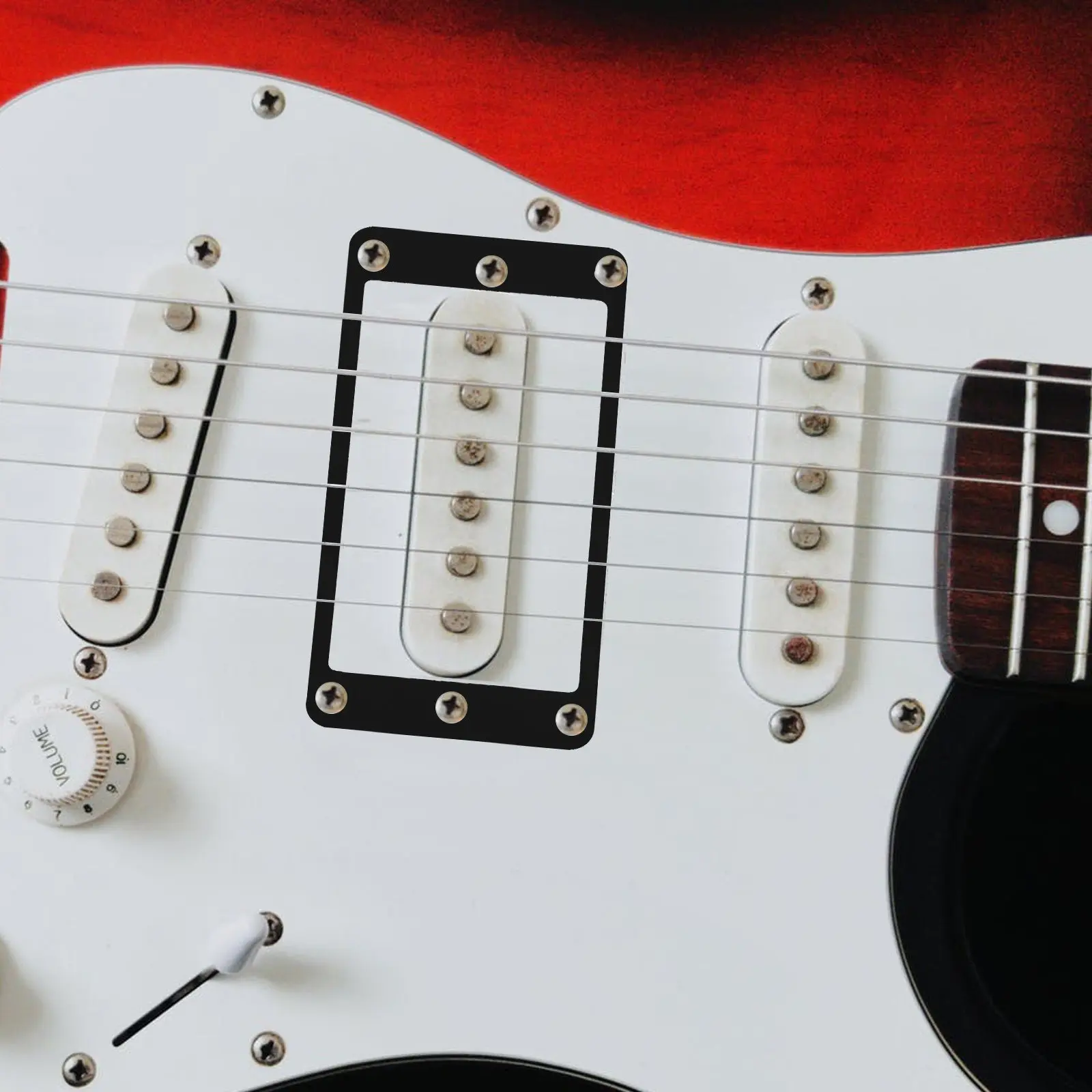 2Pcs Pickups Outer Frame Smooth Radian Guitar Pickup Protective Cover Frame Electric Guitar Replacement Part Pickup Supplies