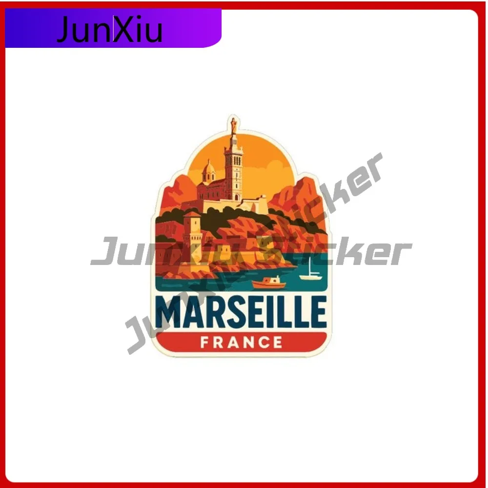 

Marseille France City Vacation Sticker Vinyl Cover Scratches Decal Suv Window Motorcycle Bumper Custom Decals Car Birthday Decor