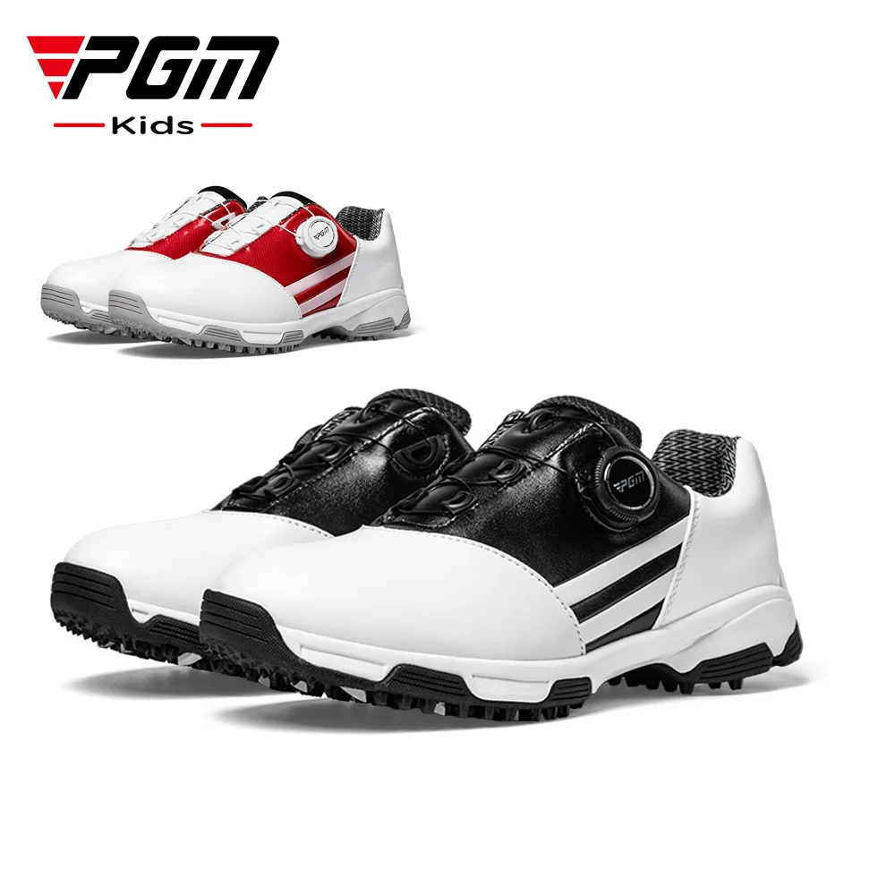 PGM Kids Golf Shoes Boys Waterproof Sports Sneakers for Autumn Winter