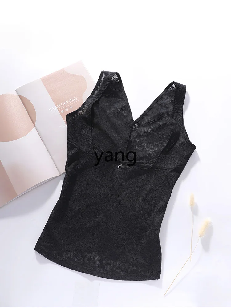 CX shapewear top, new ultra-thin lace chest rest, body girdle base