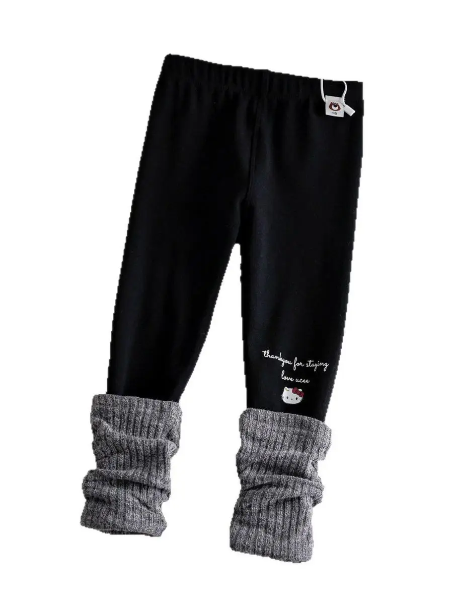 Pantaloni Base Layer per Ragazze Primavera Autunno Abbigliamento Esterno alla Moda per Bambini Pantaloni Lunghi Versatili Autunnali per Ragazze Pantaloni per Bambini