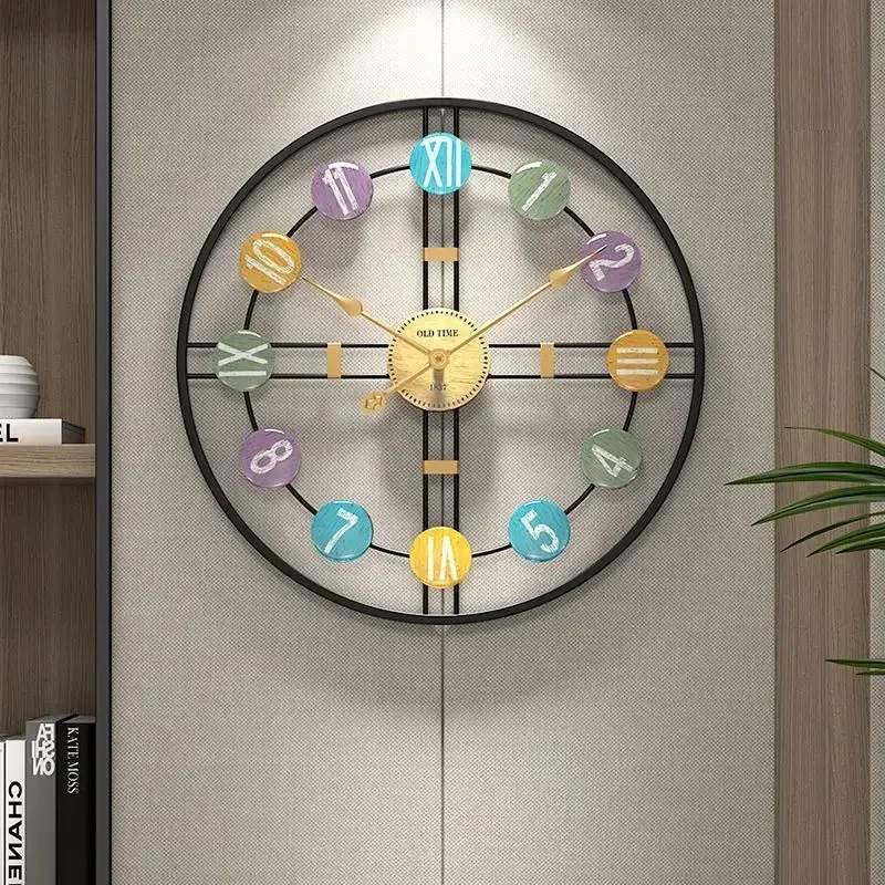 Interior Decorative Art Wall Clock Luxury Modern Silent Digital Wallclock Large Living Room Bedroom Kitchen Battery Electronic