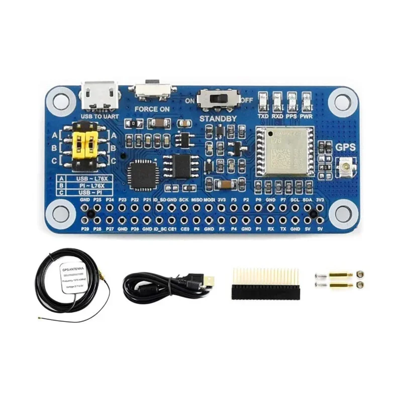 

GNSS Module HAS GPS Satellite Positioning Starter Kit for RPI Raspberry Pi Zero 2 WH 2 3A 3B Plus 3 Model B 4 Expansion Boar