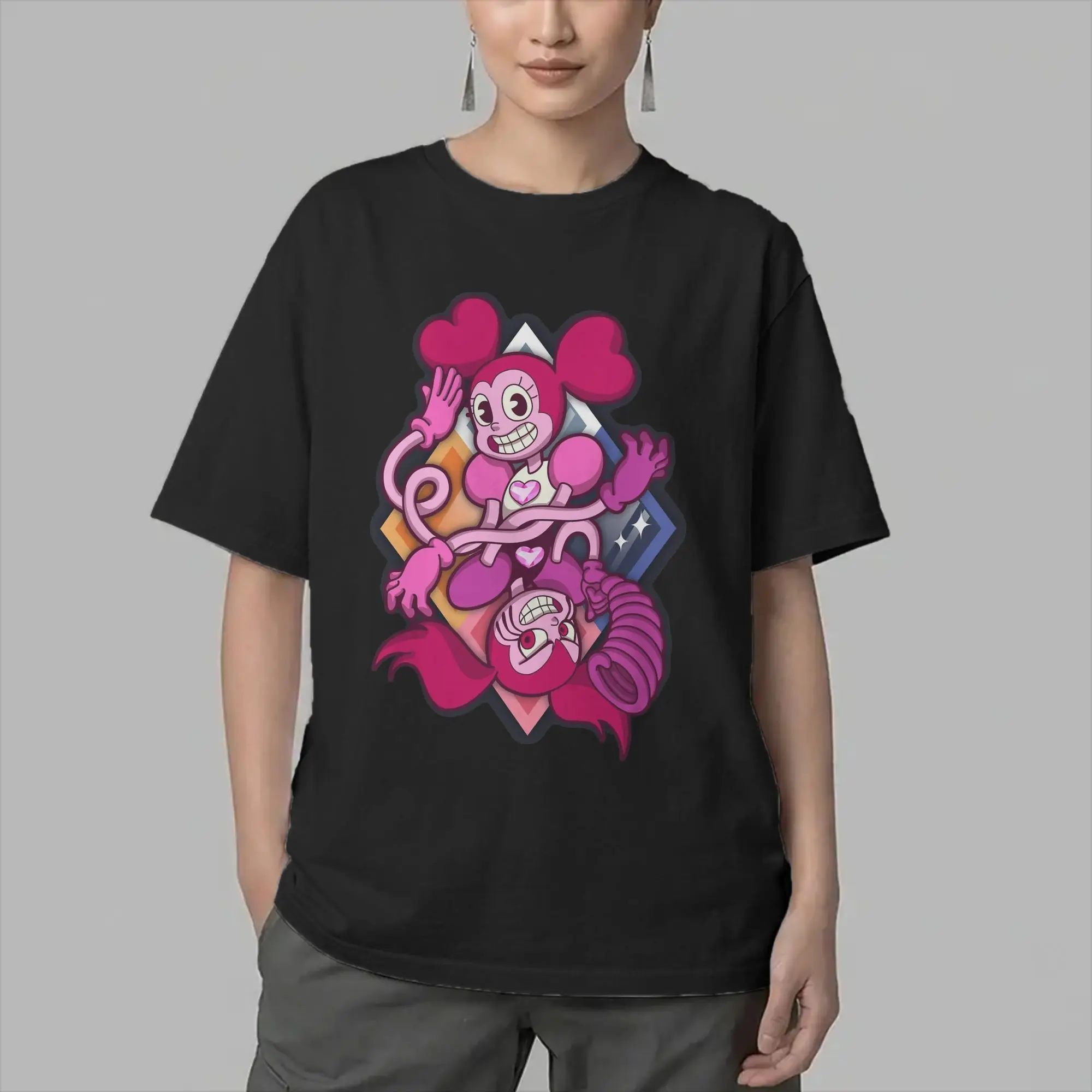 Cartoon Stevens Universes T Shirts for Men Pure Cotton Fashion for Male T-Shirts Crewneck  Tees Short Sleeve Tops Summer
