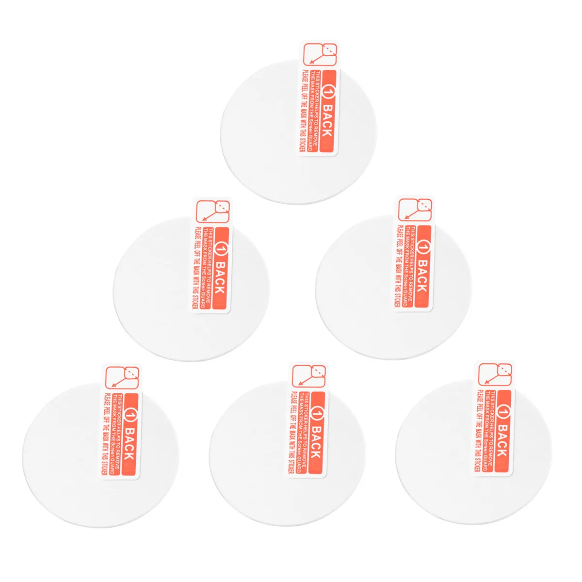 6Pcs Watch Screen Film Tempered Glass Protector Clear Scratch Resistant Protective Film Compatible Fenix6s