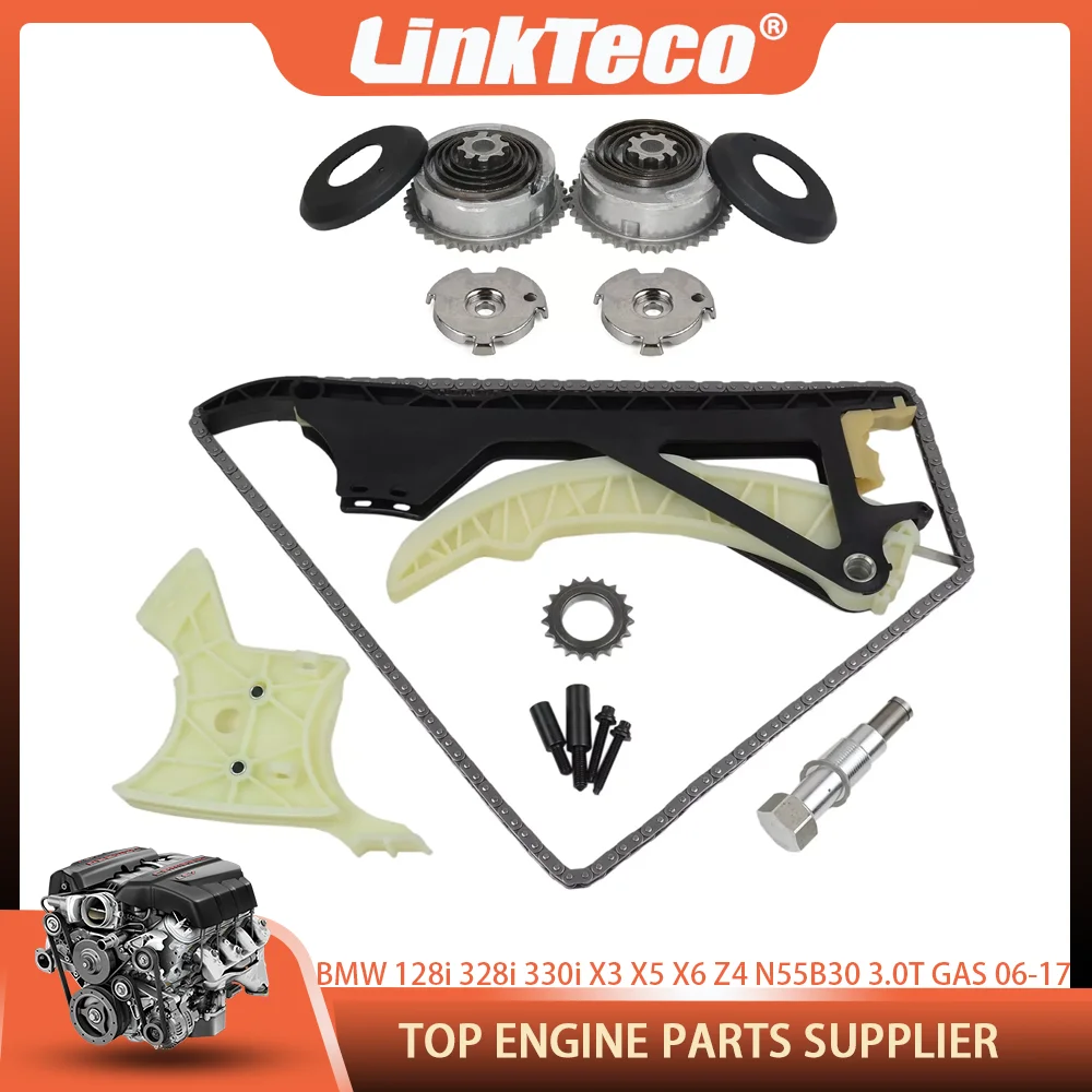 Timing Chain Kit For BMW E81 E87 E88 E92 E93 F20 F21 F22 F80 F87 128i 323i 325i 328i 330i X3 X4 X5 X6 Z4 N55B30 3.0T GAS 06-17