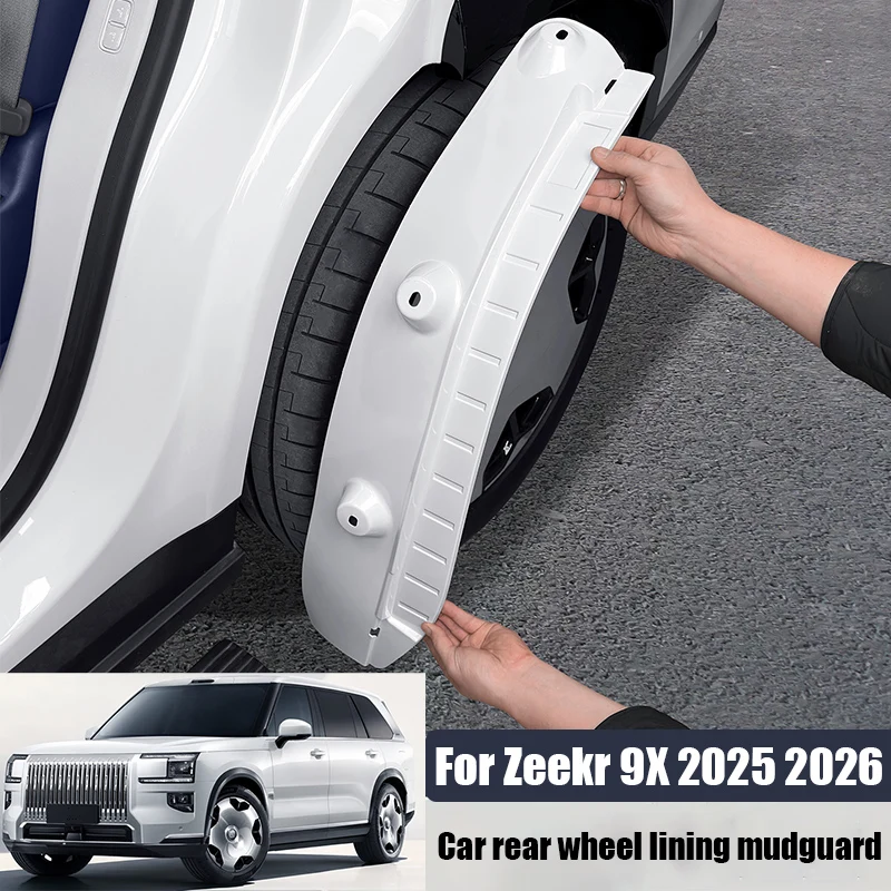 

For Zeekr 9X 2025 2026 Car rear wheel lining mudguard baked paint exterior modification parts