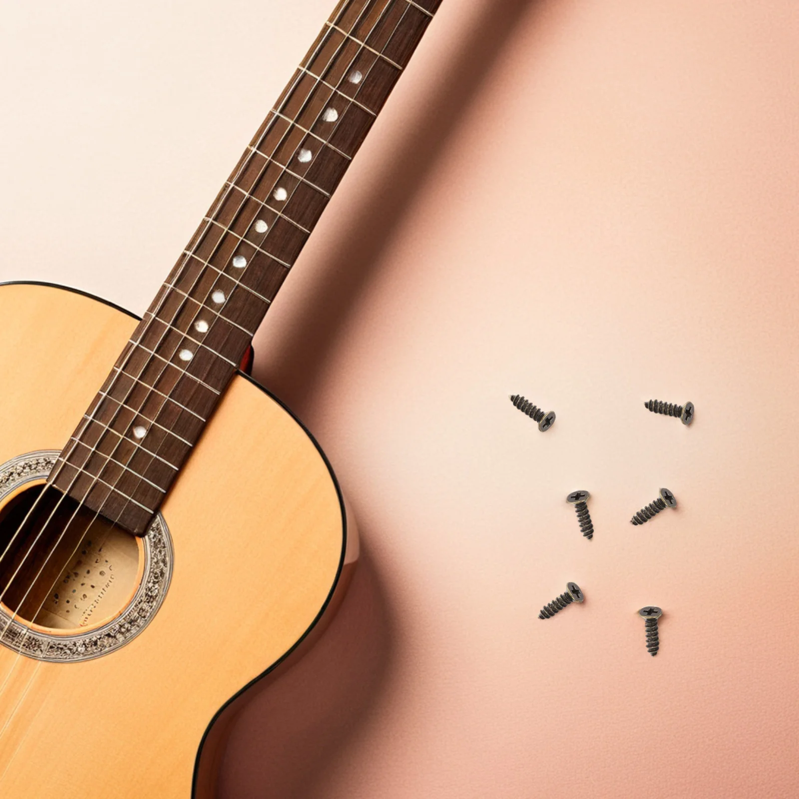 

900Pcs Electric Guitar Bass Pick Guard Screws Self-Tapping Vintage Finish Scratch Plate Mounting Screws for Guitar Accessories