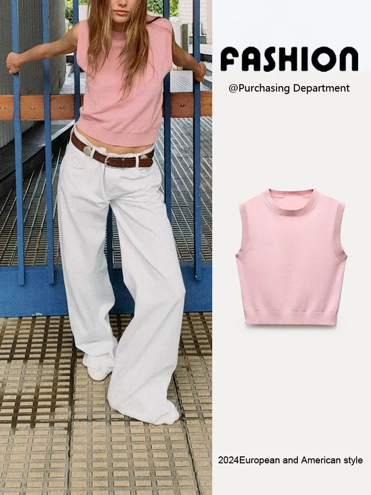 

Fall 2024 New Women's Knitted Svel round Ne Pure Color Versatile Top Commute Sle Regular Length 00% Other Material