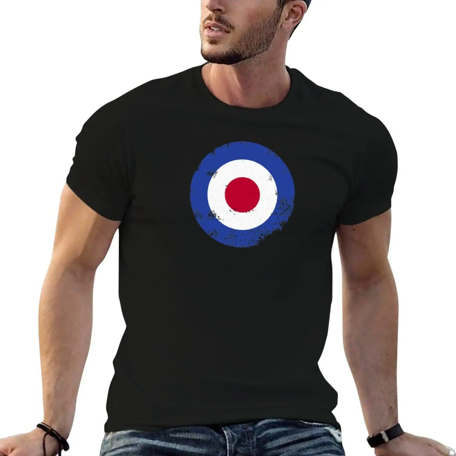 Vintage Mod Target T-Shirt anime man t shirt t shirts for men cotton