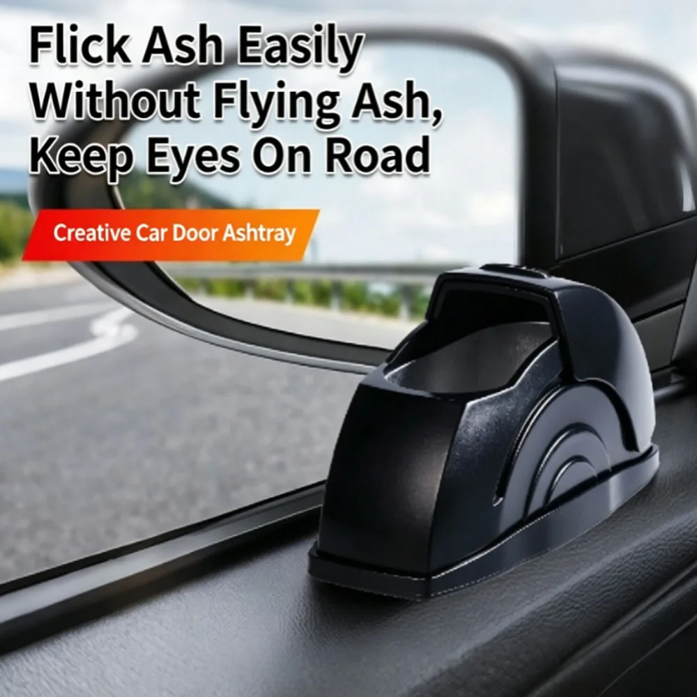 

New Premium Door Mount Car Ashtray, Stylish Auto Interior Accessory, Practical Cigarette Ash Holder for Car Door Mount