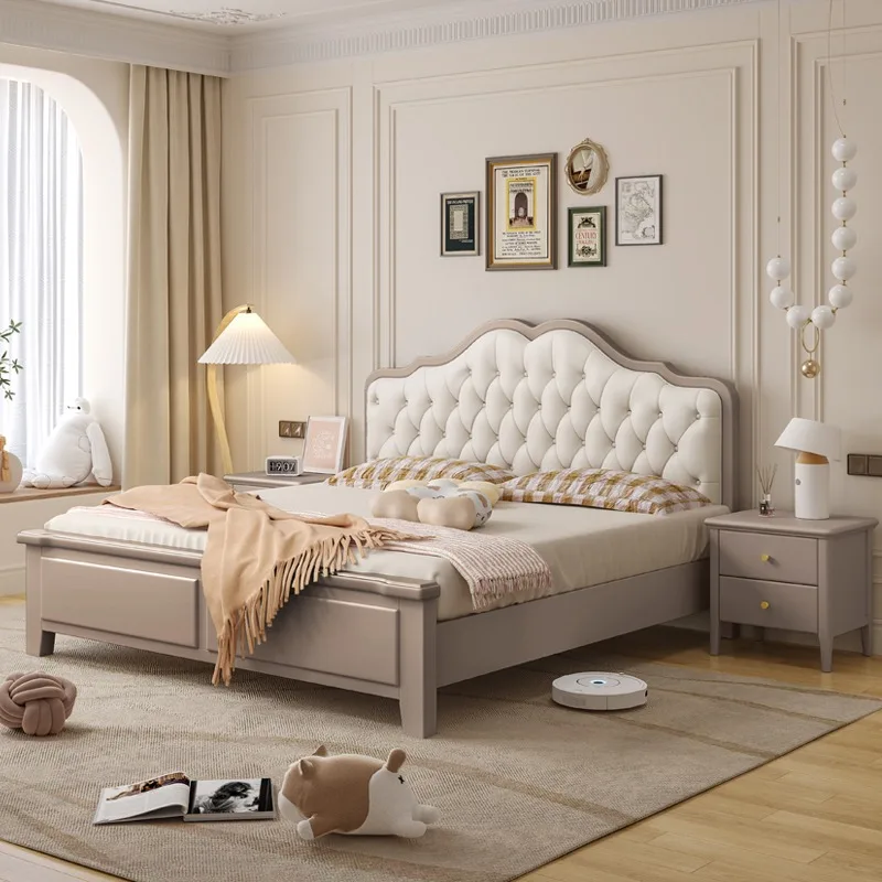 

180x200cm Unique Luxury Bed Aesthetic Modern Nordic Nightstands Bedroom Bed Drawers Storage Letto Matrimoniale House Accessories