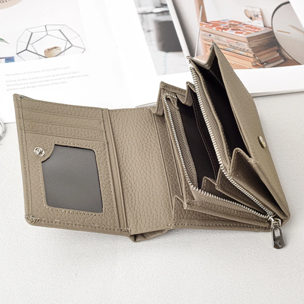 Carteira Feminina de Couro de - Bifold Leather Wallet avaliação e preço