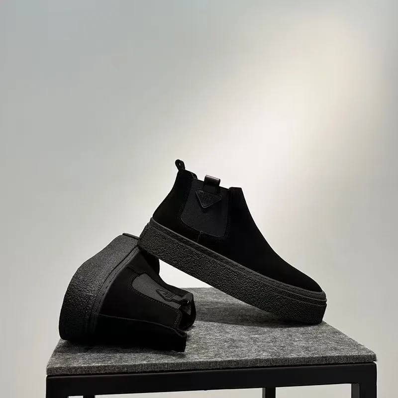 Men's Medieval Retro High Quality Fashion Casual High Top Shoes Flat Heel Casual Elegant Ankle Boots Cosplay Footwear 4
