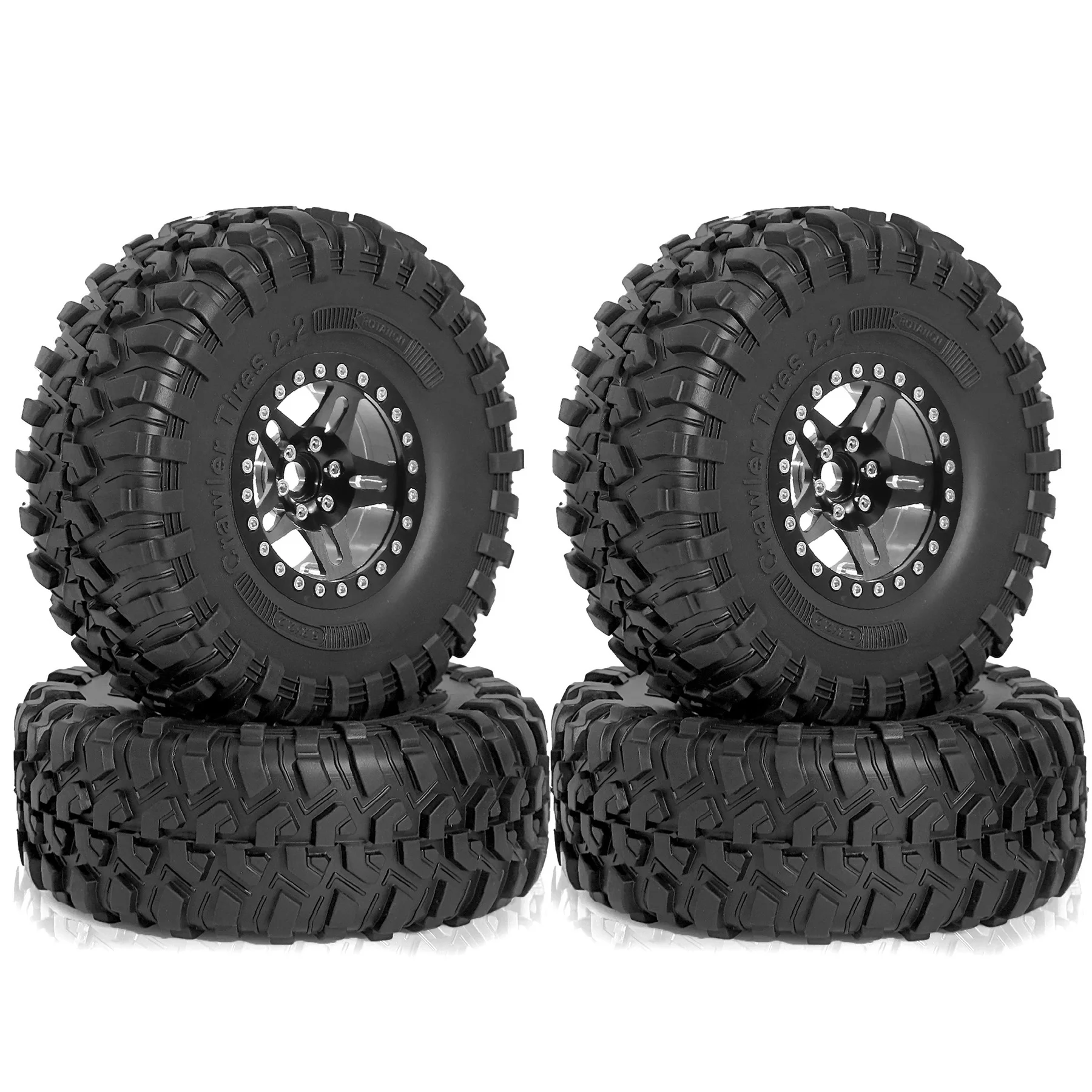 

2,2 колеса с бусинами, диски и шины для RC Mud Crawler Trail Gen7 Gen8 Capra Wraith TRX4