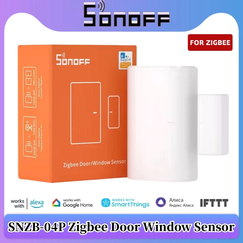 SONOFF SNZB-04P Zigbee Door Window Sensor Local Scene Intelligent Linkage Tamper Alert Home Security Via Alexa Google Home Alice