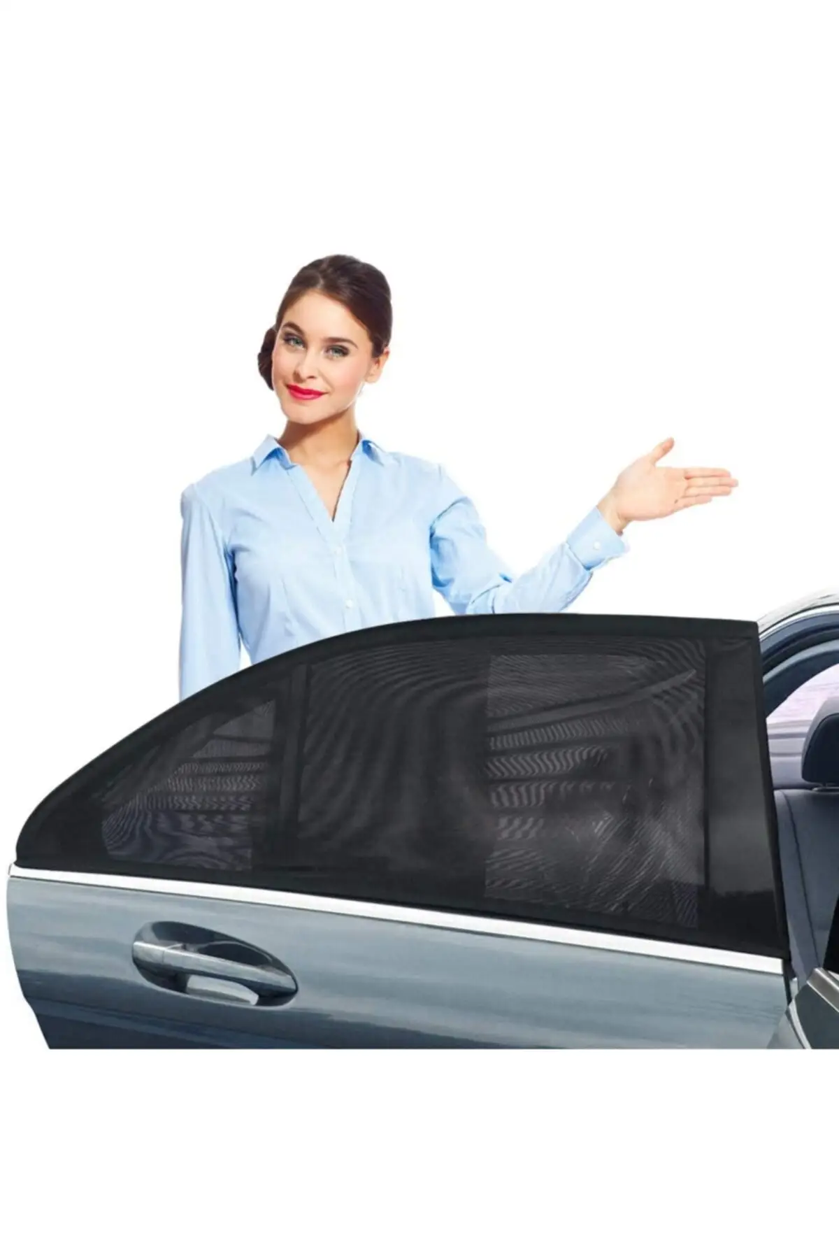 2 Pcs รถยนต์ยานพาหนะ Auto หน้าต่างด้านข้างบังแดดผ้าม่านกรณี Hood รถแม่เด็กทารกผ้าม่าน Sun Visor