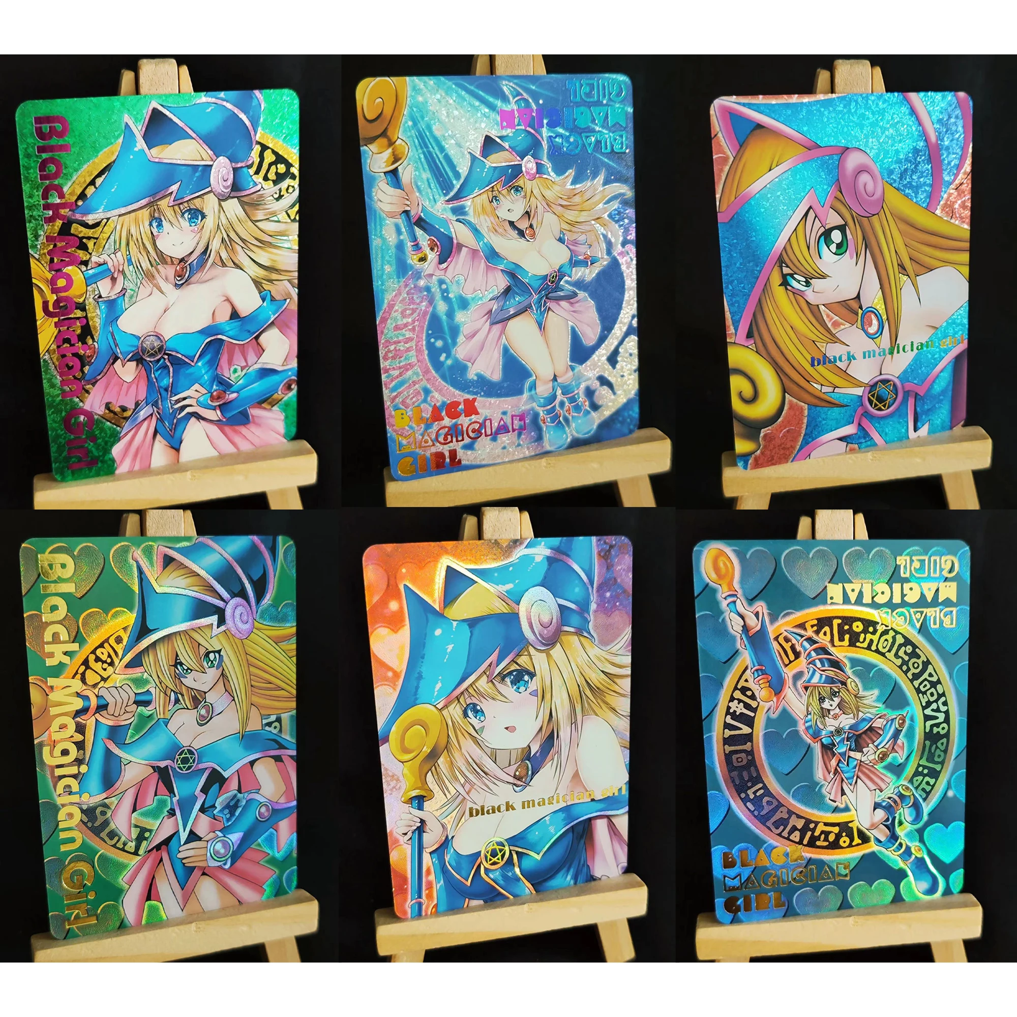 

Сделай Сам 6 шт./набор Yu-Gi-Oh! Карточки-вспышки серии Dark Magician Girl, самодельные классические игры, коллекционные аниме карточки, Подарочные игрушки