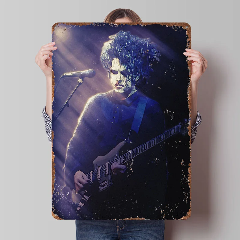 Superstars of Robert Smith Blechschild Poster, personalisierte Wandkunst, Retro-Vintage-Metallschilder für Zimmer, Heimdekoration, Hausdekoration