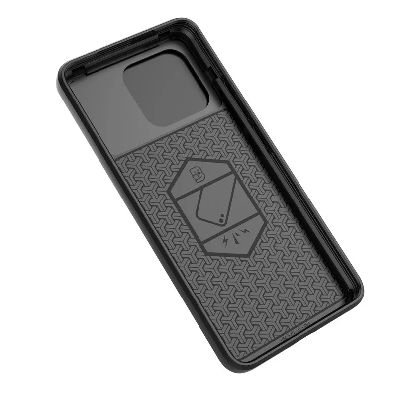 Dla Xiaomi Poco F6 Pro Etui Slide Camera Etui na telefon Dla Xiaomi Poco F6 Pro 5G Pokrowiec Armor PC Wstrząsoodporny Metalowy Pierścień Stojak