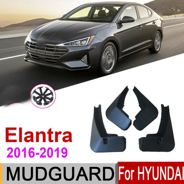 

4 шт./компл. брызговики для Hyundai Elantra Avante Sedan AD 2016-2018