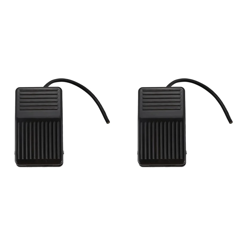 2X 220 فولت 10A Spdt نونسليب البلاستيك لحظة الطاقة الكهربائية مفتاح دواسة القدم