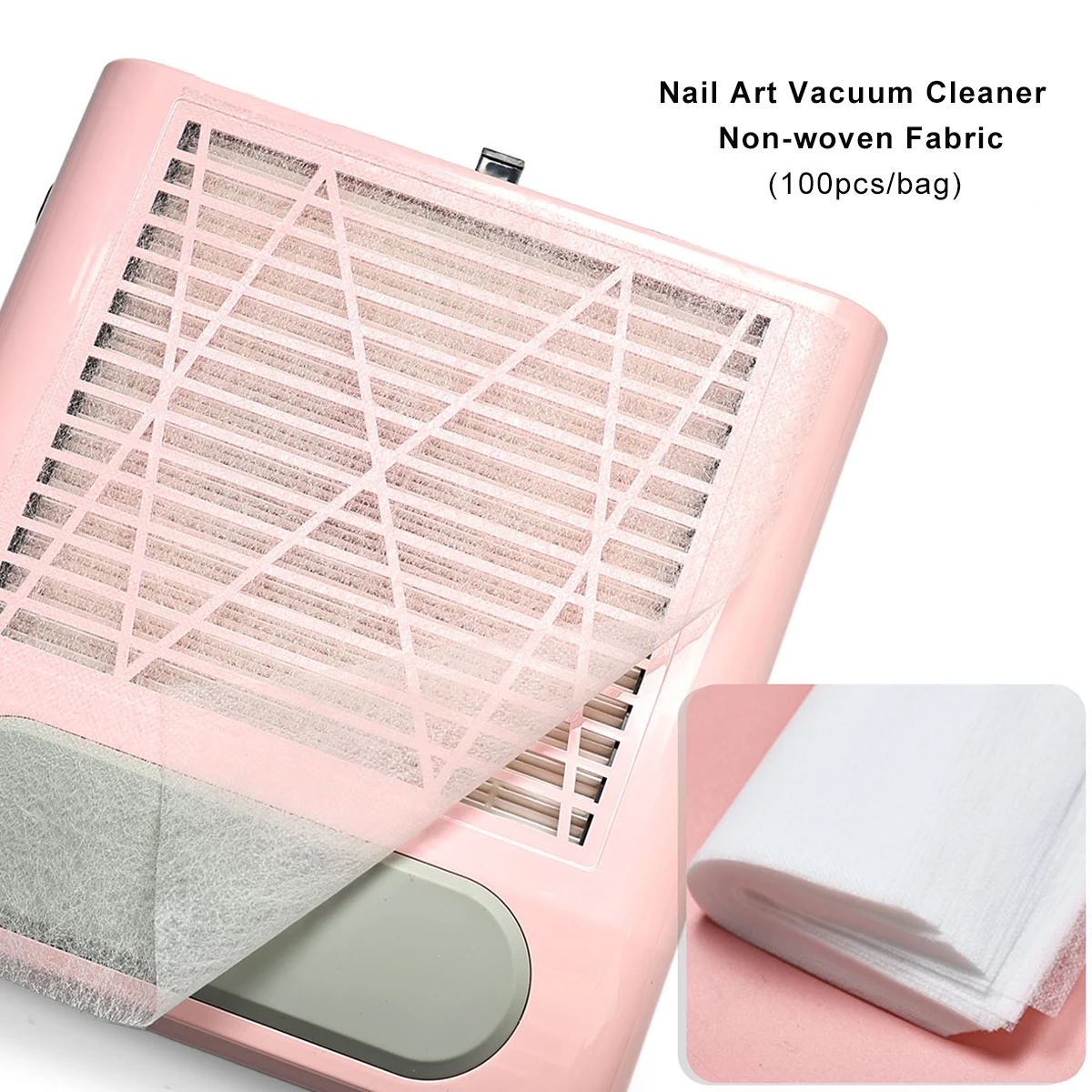 

100 Pcs Nail Vacuum Filter Set Nail Art Dust Collector Filter Paper Dustproof Replace Nail Art Tools Cleaner Filter Paper