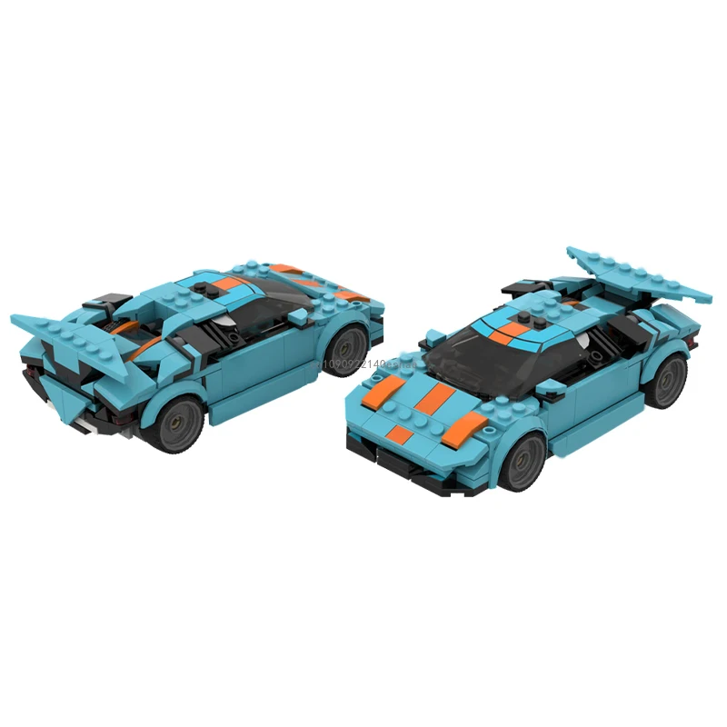 2024 Hot MOC Speed Champion City Car Countach Supercar Building Blocks Brick Racing Technique Creative Garage DIY Toys Kids Gift