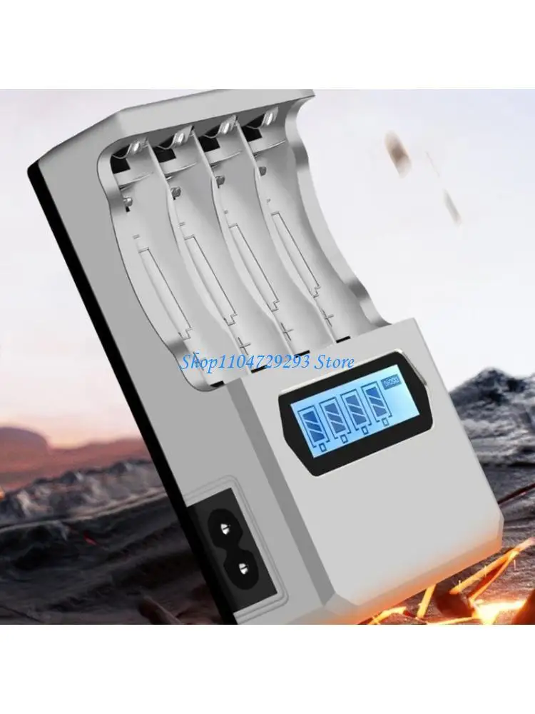 

Y2GD Fast Speed 4 Bay Battery USB Input for AA 3A NiMH NiCD Batteries