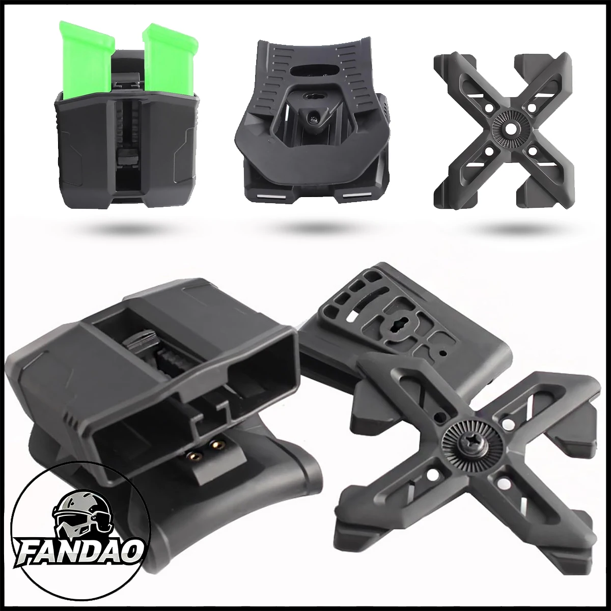 

Тактический подсумок OWB для двух магазинов 9 мм, универсальный, для GLOCK 17/19, PG-9, для страйкбола, стрельбы, охоты