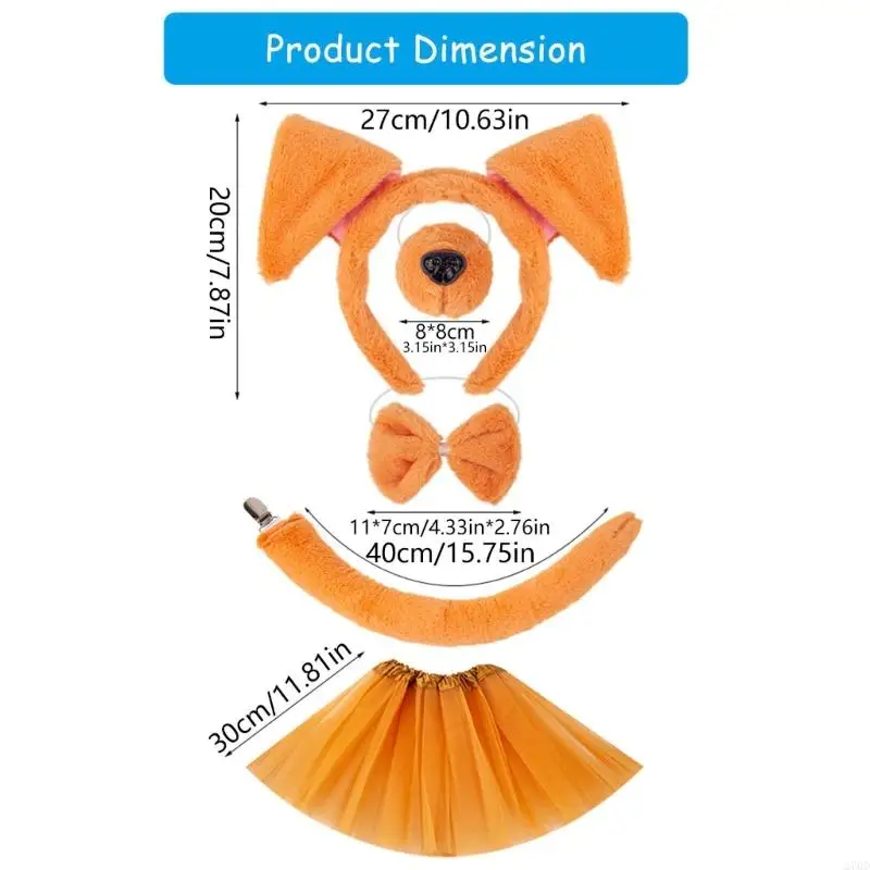 270D 1/4/5 stks Animal Fancy Kostuum Accessoires Hond Cosplay Halloween Kostuums