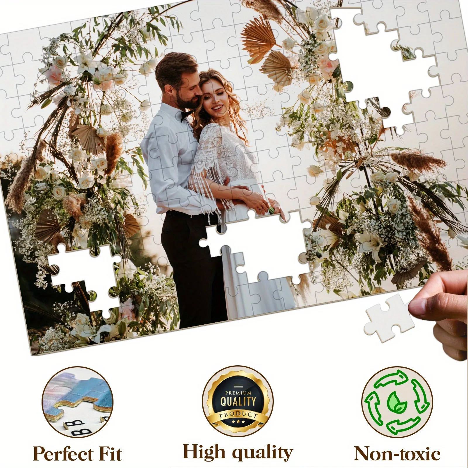 35/300/500/1000pcs Personalized Custom Photo Puzzle Pet Photos Father's Day Back To School Halloween Christmas New Year
