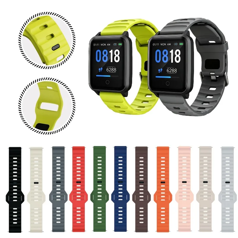 Jin Gang Knot Silicone Strap For AXTRO Fit3 Fit4 /Actxa Tempo 4C/Actxa Tempo 5C Fit 3 4