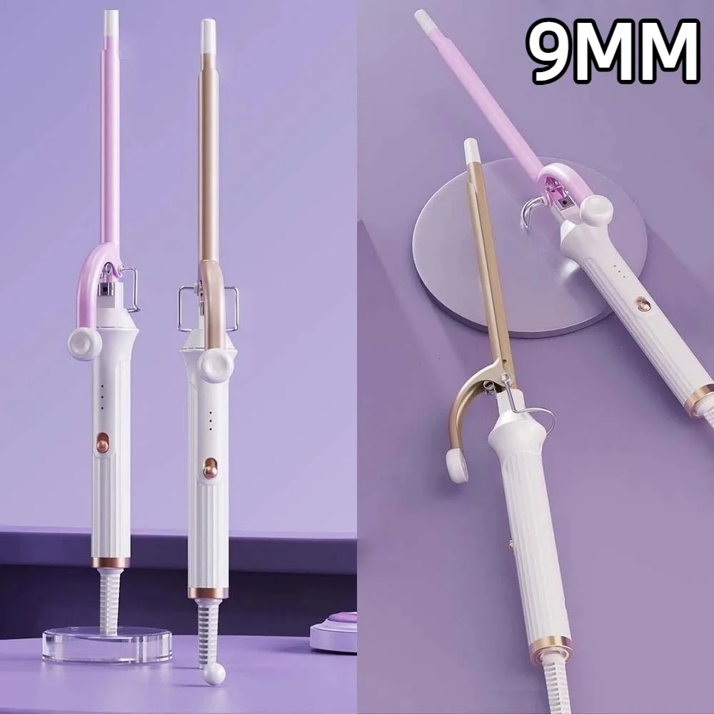 

9mm Small Diameter 9mm Curling Iron Stable Temperature Low Energy Consumption Extended Hair Straightener Quick Heating