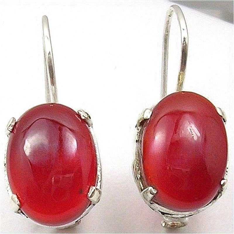 Fashion Classic Dyeing Resin Red Ball Pendant Earrings for Women Elegant Vintage Banquet Anniversary Jewelry Accessories Crafts