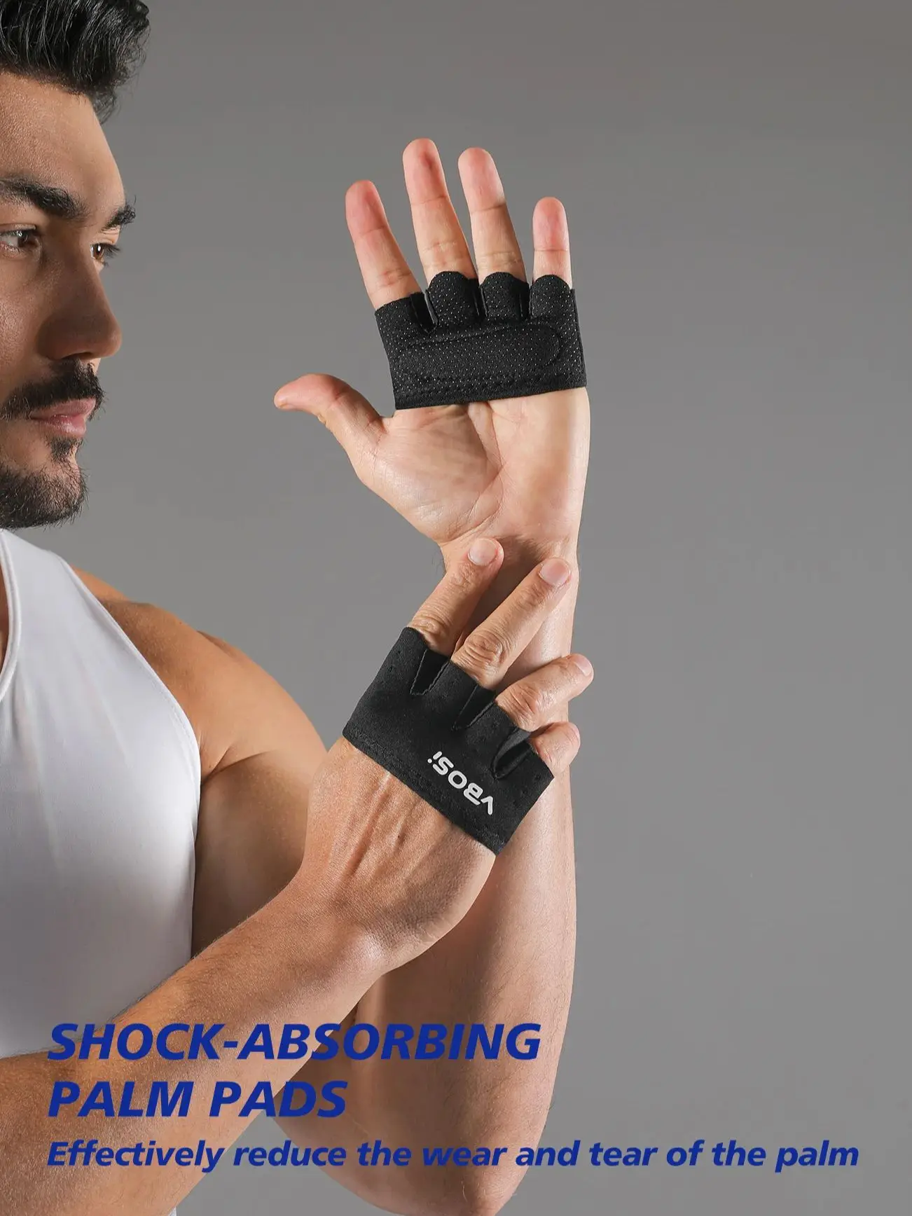 VBOSi KLEINE GRÖSSE Damen Herren Vier-Finger-Trainingshandschuhe für Fitness, Gewichtheben & Training