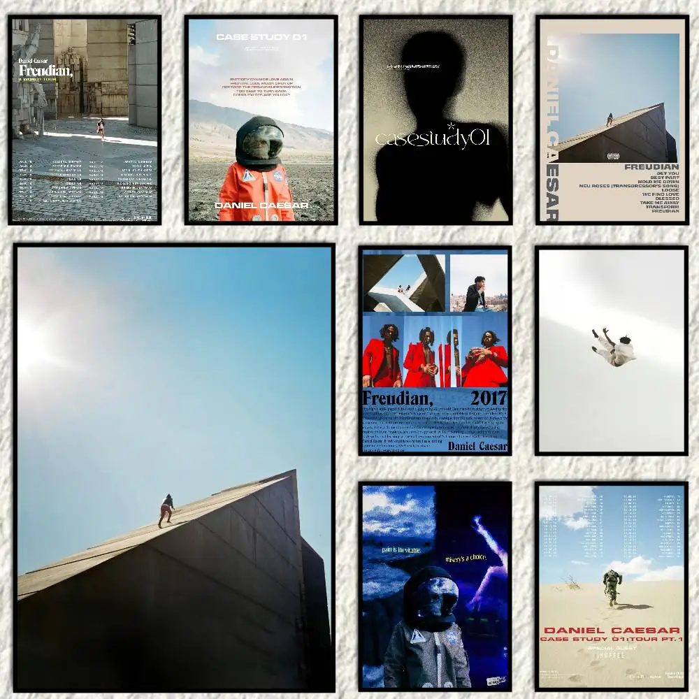 Álbum de música D-Daniel César, póster Freudian, arte HD, pared adhesiva, impermeable, hogar, sala de estar, dormitorio, bar, decoración estética
