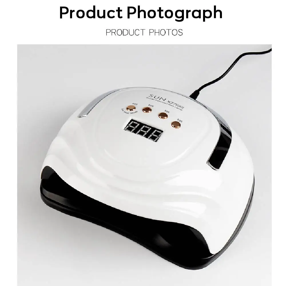 SUN X27 MAX lampe UV professionnelle pour Nail Art avec 81 LED 4 réglages de minuterie capteur automatique Gel vernis à ongles durcissement lampe pour Nail Art