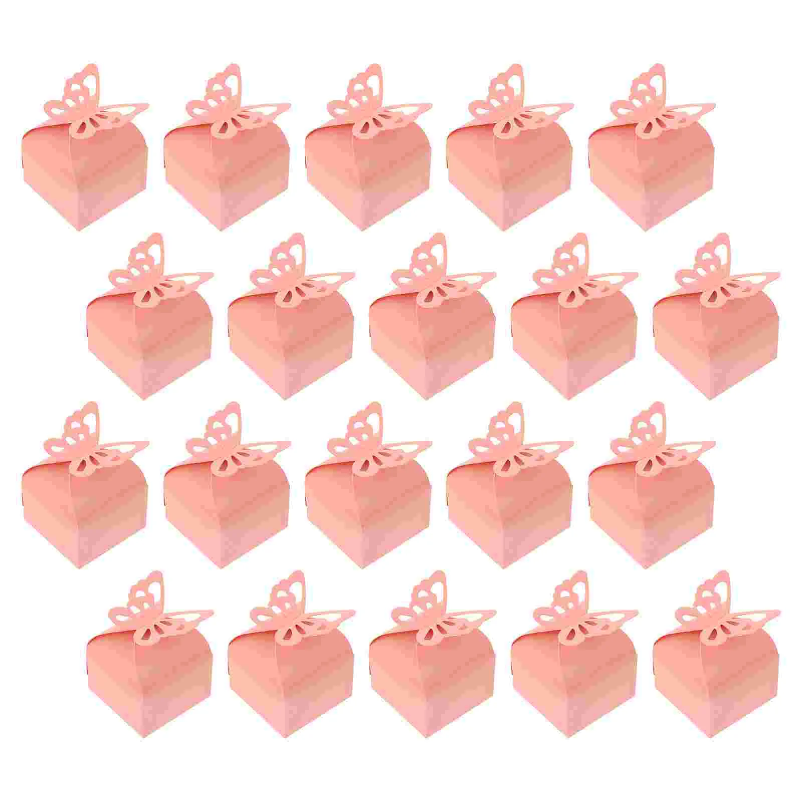 

Paper Bags Small Folding Candy Box Pink Christmas Gift Hollow-out Butterflies Boxes Wedding Child