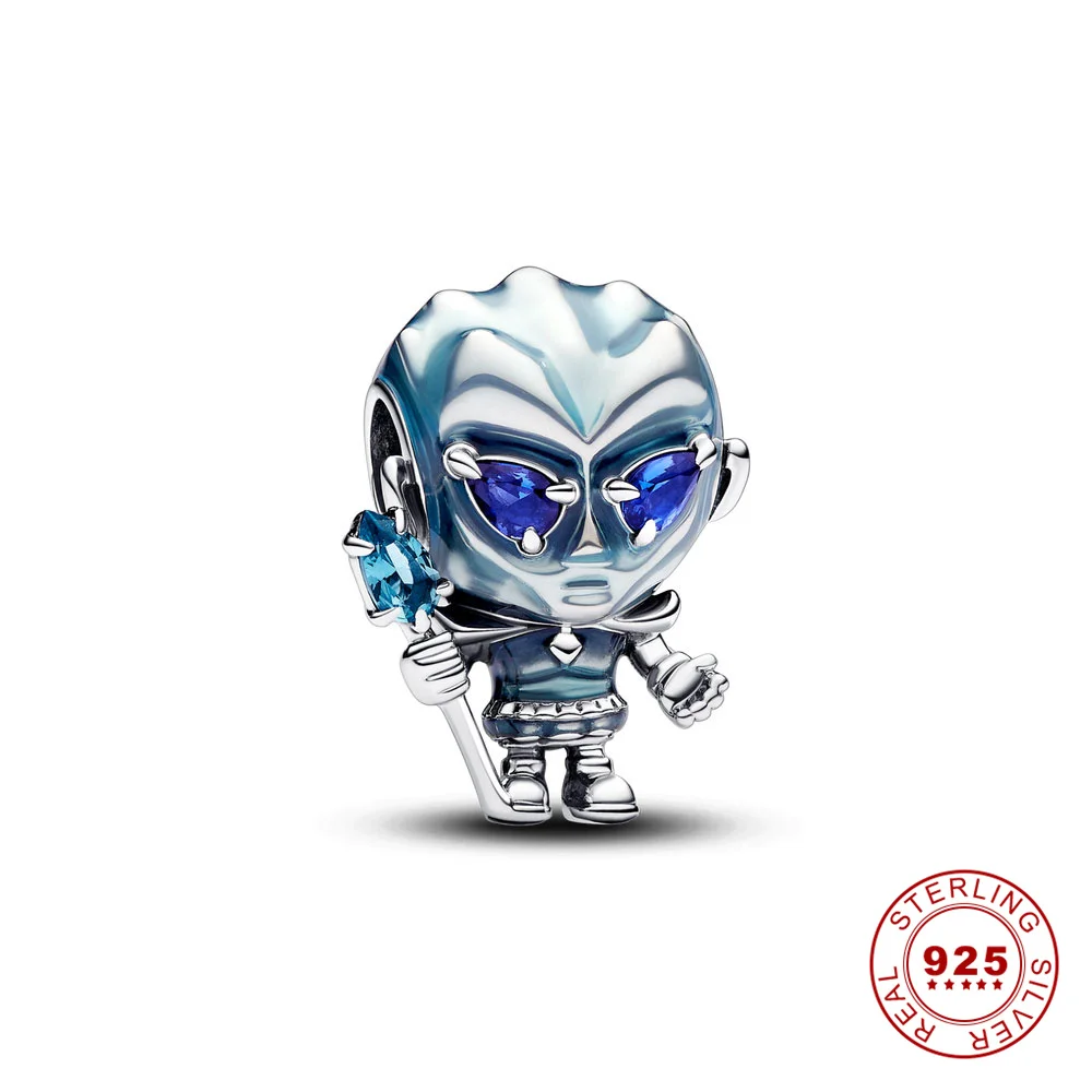 Disney-colgante de plata 925 para mujer, abalorio de Marvel, Lobezno, Capitán, se adapta a la pulsera Pandora Original, amuleto de la asistente de la muerte, joyería
