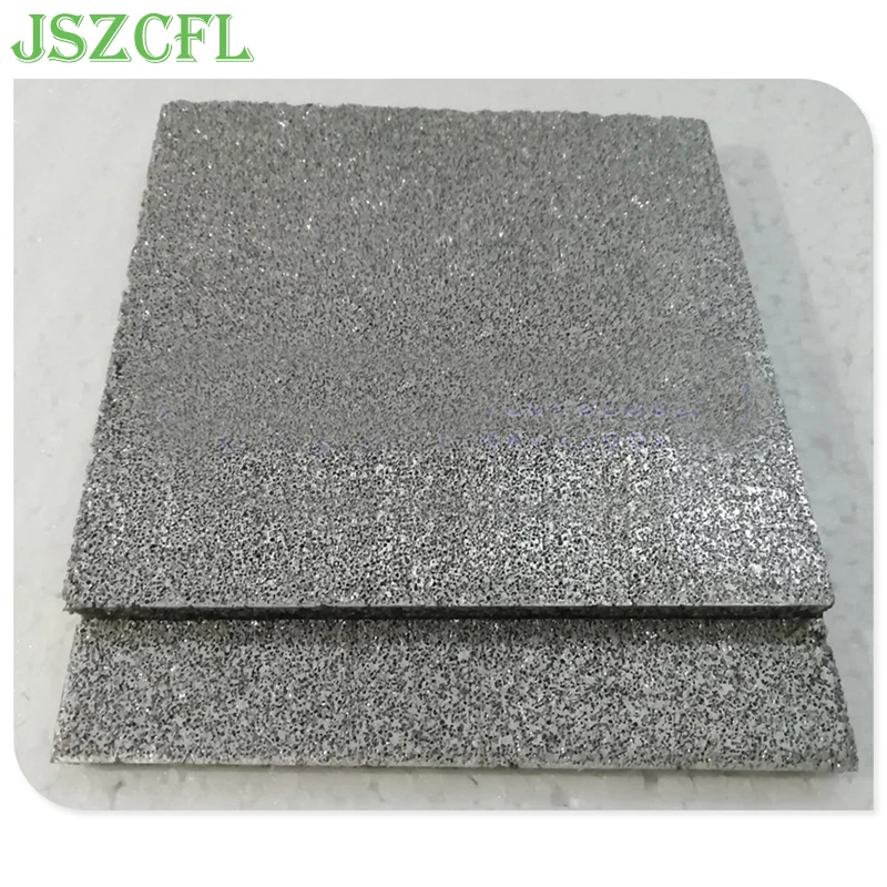Micropore Foam Aluminum Plate Thick 3.5mm 4mm 5mm Porous Metal Foam Al Sheet Soundproof Material 100x100mm 200x200mm 1PC