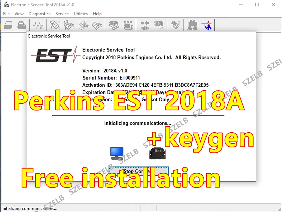 

2018A Full Function for Perkins EST Electronic Service Tools Diagnostic Software + keygen
