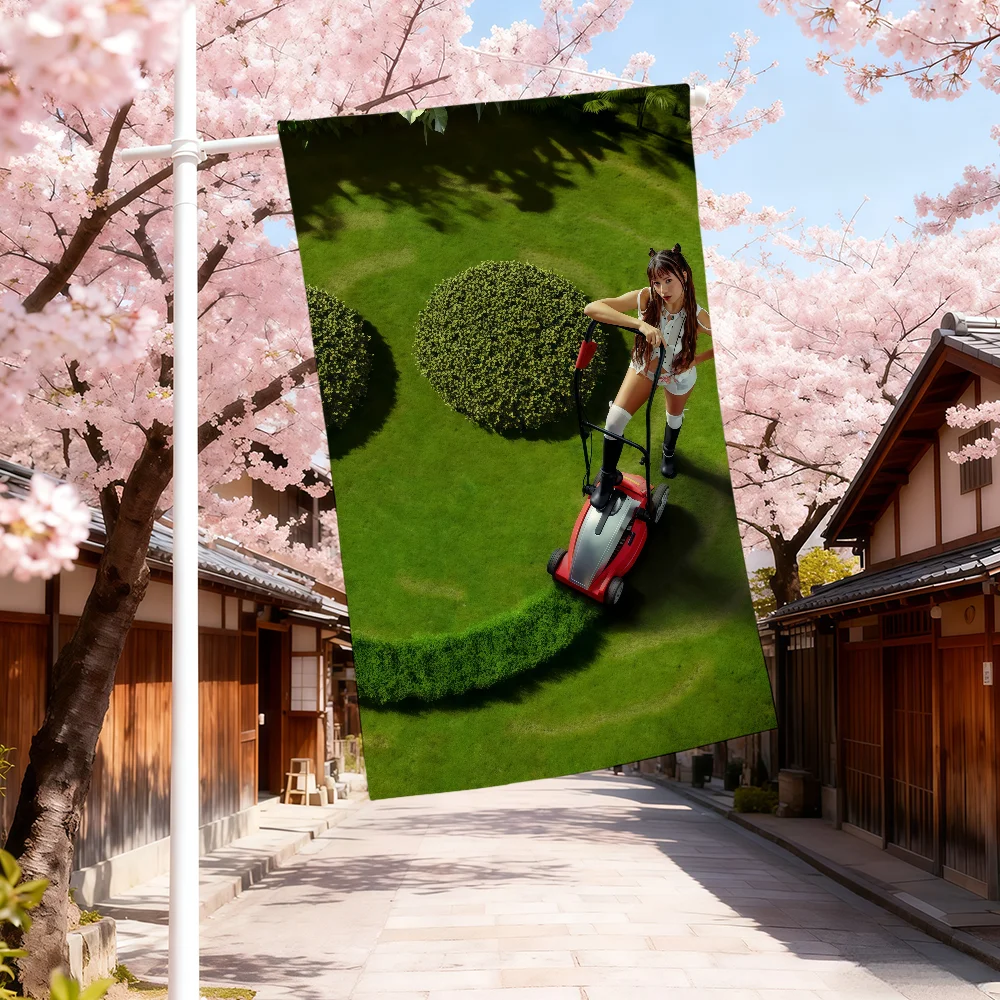 N-Nina Chuba Ich lieb mich العلم الديكور في الهواء الطلق الفن شنقا مضحك المرآب بار جدار لافتة الحفلات #5