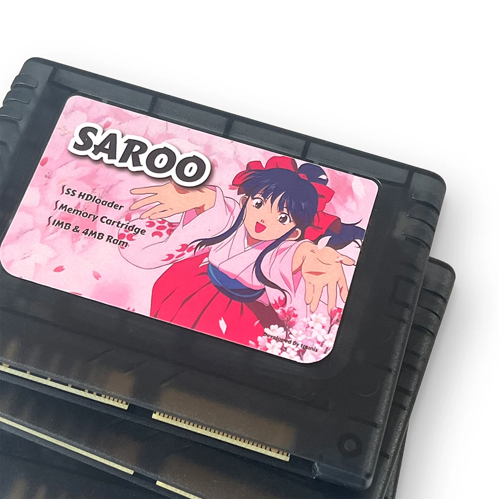 Saturn Saroo-Nueva versión compatible con cartucho Menory, juegos Sega, actualización del último Firmware Arcade, 1M y 4M de Ram