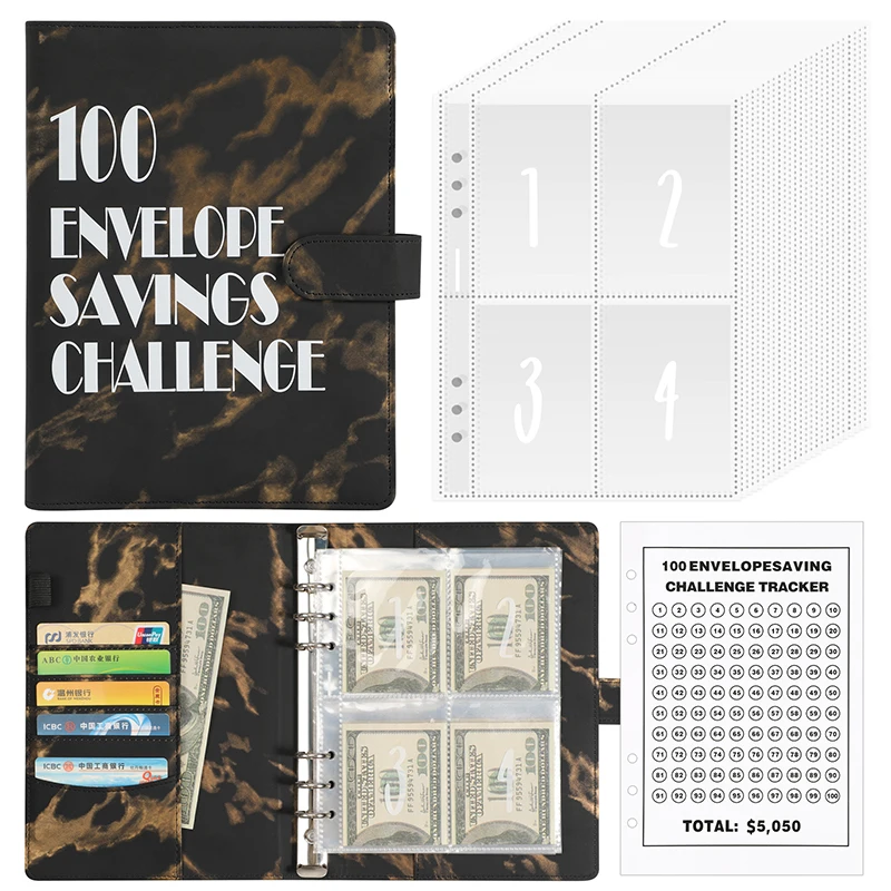 

100 Envelope Challenge 100 Days Cash Envelope Couple Save Money Challenge Money Saving Binder Envelope Savings Challenge