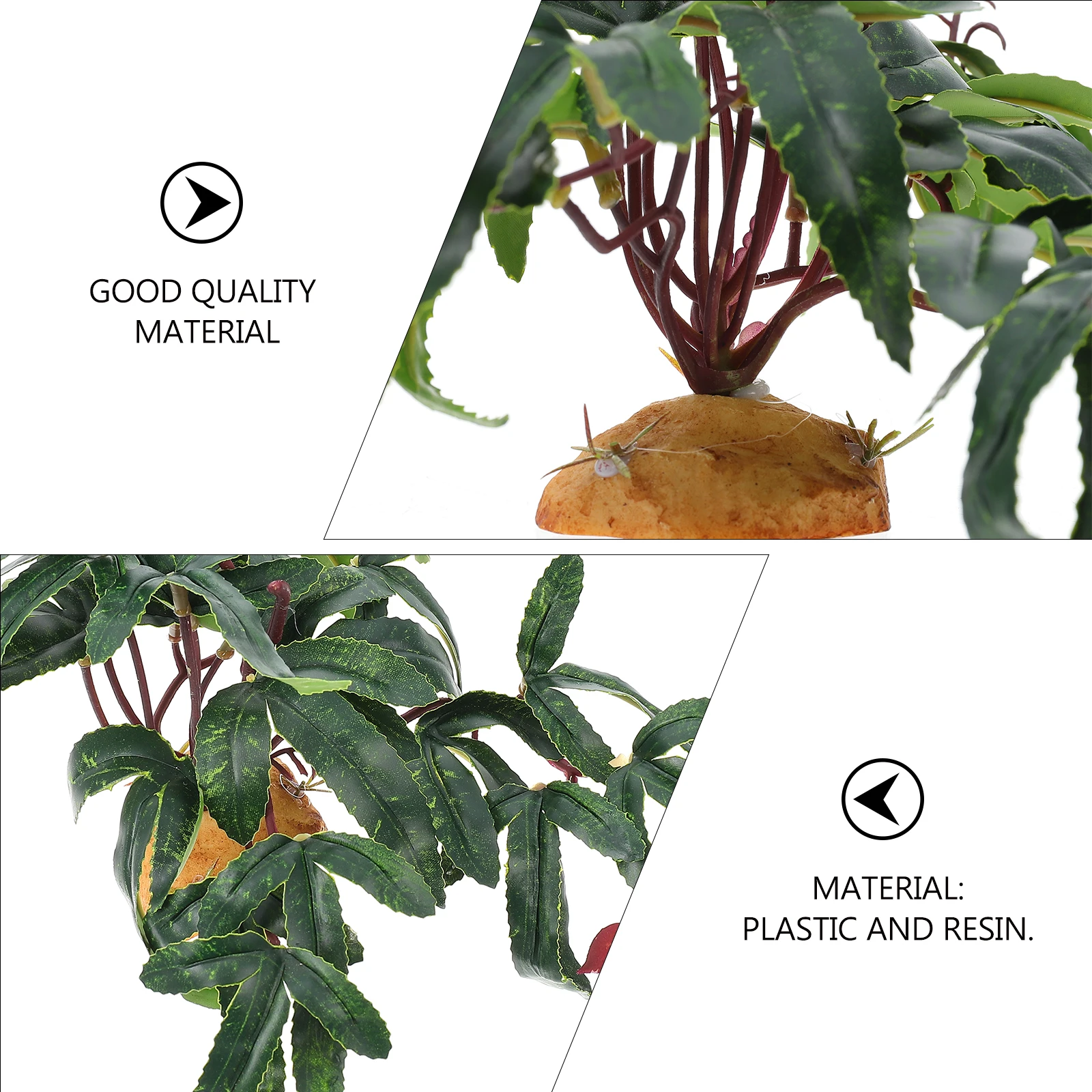 

Simulated Plants Decor Artificial Resin Greenery for Aquarium L scape Reptile Box Non Fading Underwater PlasticPlantDecorative