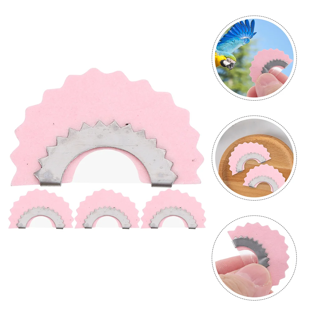 

4 Pcs Clip Heat Lamp for Reptiles Fun Bird Caller Train Whistles Adults Tongue Sounds Metal Slide