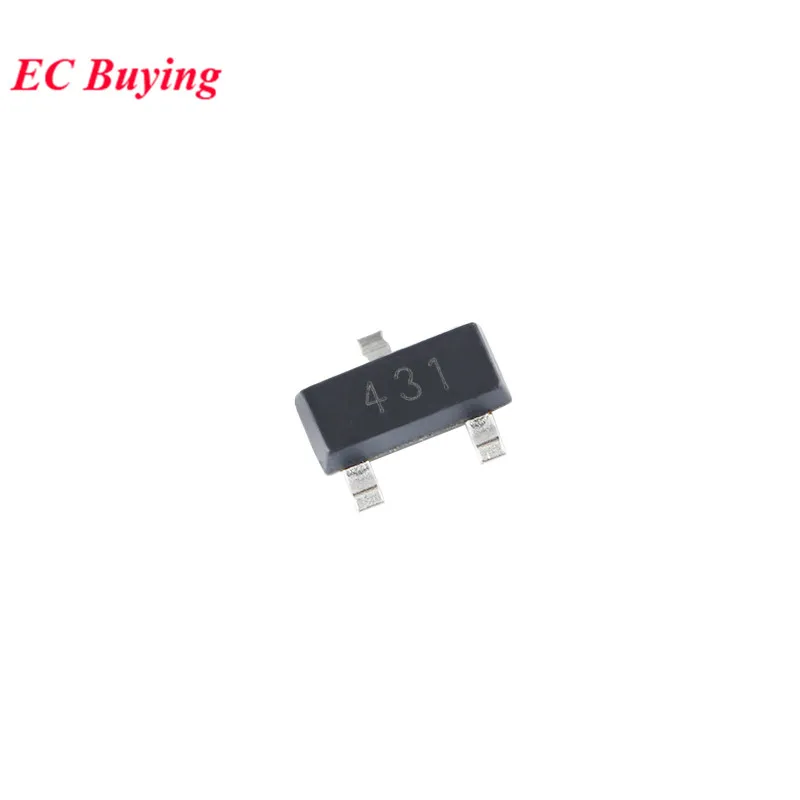 10pcs TL431G SOT-23 TL431 SOT23 Adjustable Precision Parallel Regulator Reference Voltage IC Chip