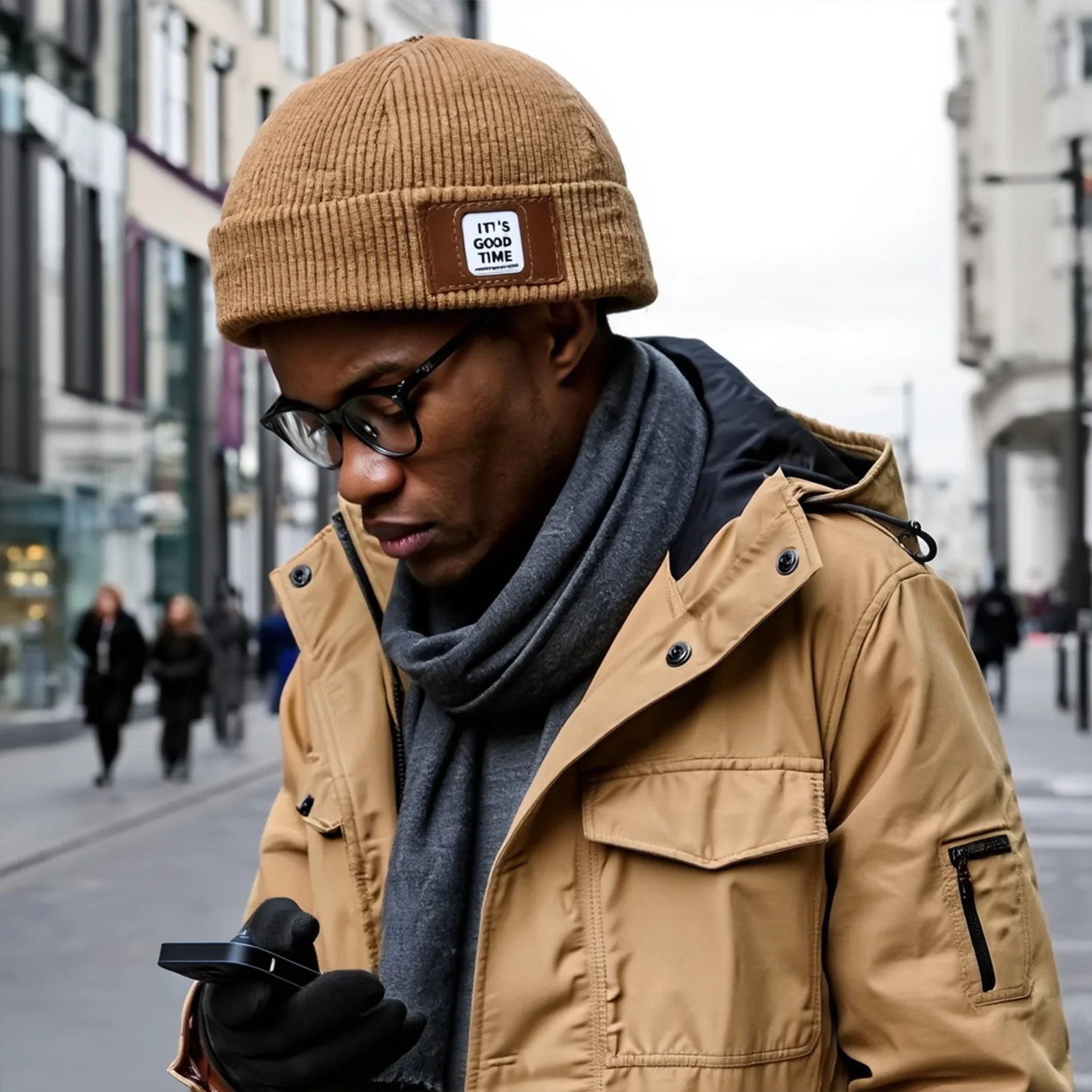 

Winter Cycling Warm Hat For Men Comfortable Thickened Corduroy Melon Skin Hat Vintage Minimalist Warm Hat Outdoor Warm Headwear